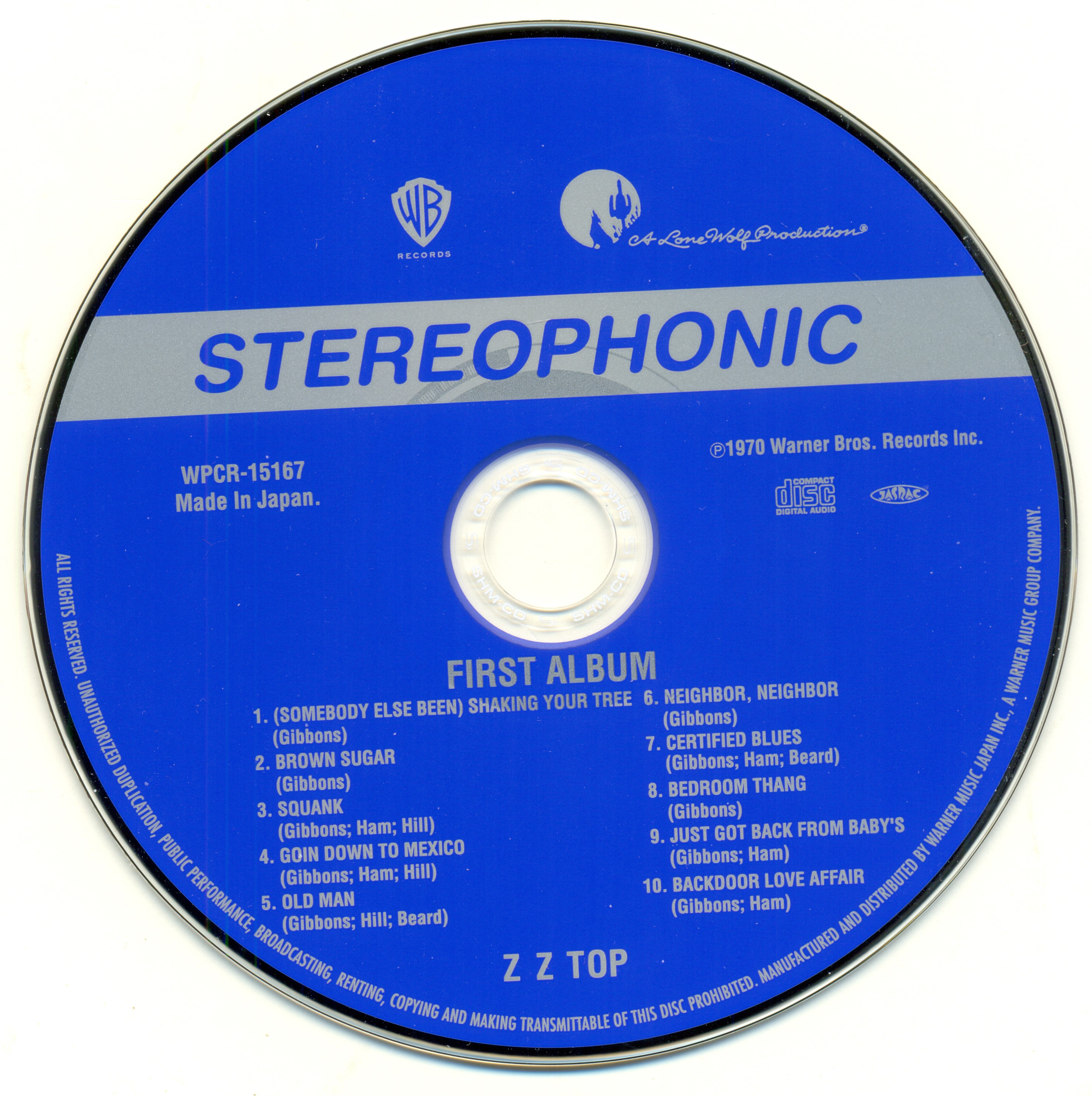 ZZ Top  ZZ Tops First Album : CD  jpn shm